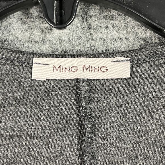 Ming‎ Ming Shirt Small Womens USA Made Tunic Flare Sleeve Gray Minimal Festival - Picture 4 of 8